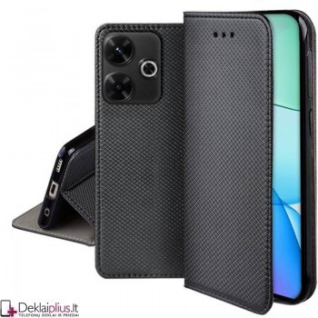 Telone atverčiamas dėklas - juodas (Xiaomi Redmi 13/Redmi Note 13R/Poco M6 4G) Telone atverčiamas dėklas - juodas (Xiaomi Redmi 13/Redmi Note 13R/Poco M6 4G)